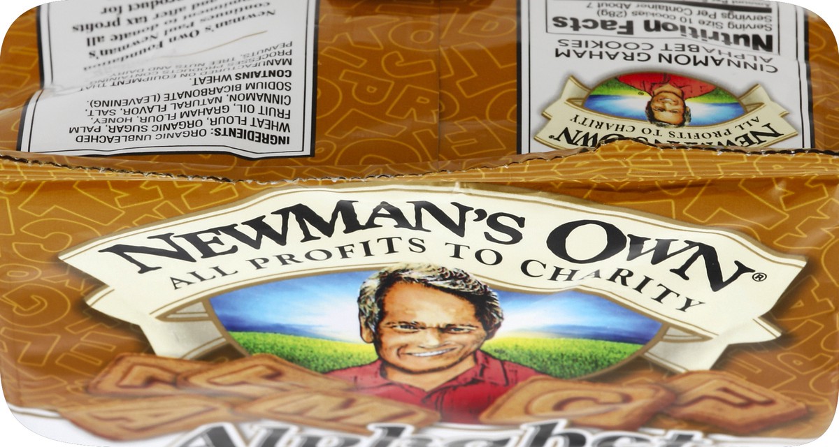 slide 2 of 6, Newman's Own Organics Cinnamon Graham Alphabet Cookies, 7 oz