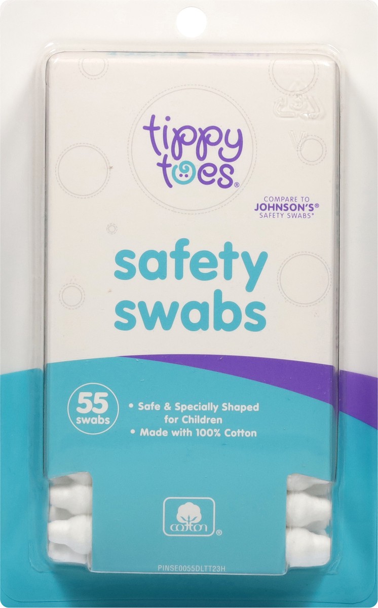slide 3 of 11, Tippy Toes Baby Safety Cotton Swabs, 55 ct
