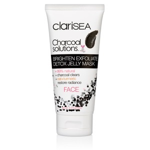 slide 1 of 1, clariSEA Charcoal Solutions, Brighten Exfoliate Detox Jelly Mask, 2.5 oz