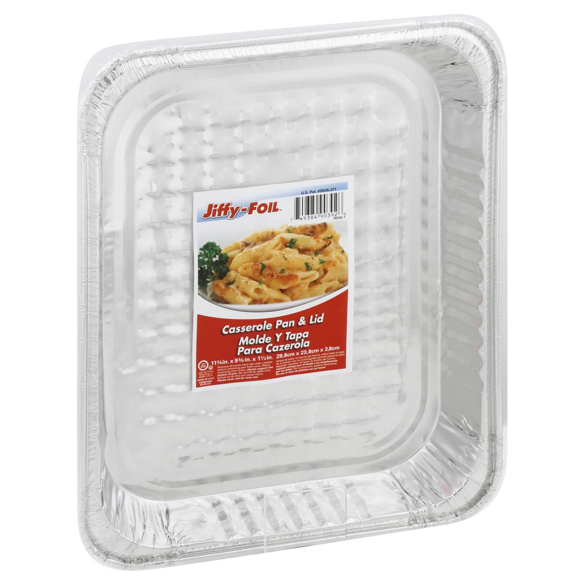 slide 2 of 9, Jiffy-Foil Casserole Pan & Lid 1 ea, 1 ct