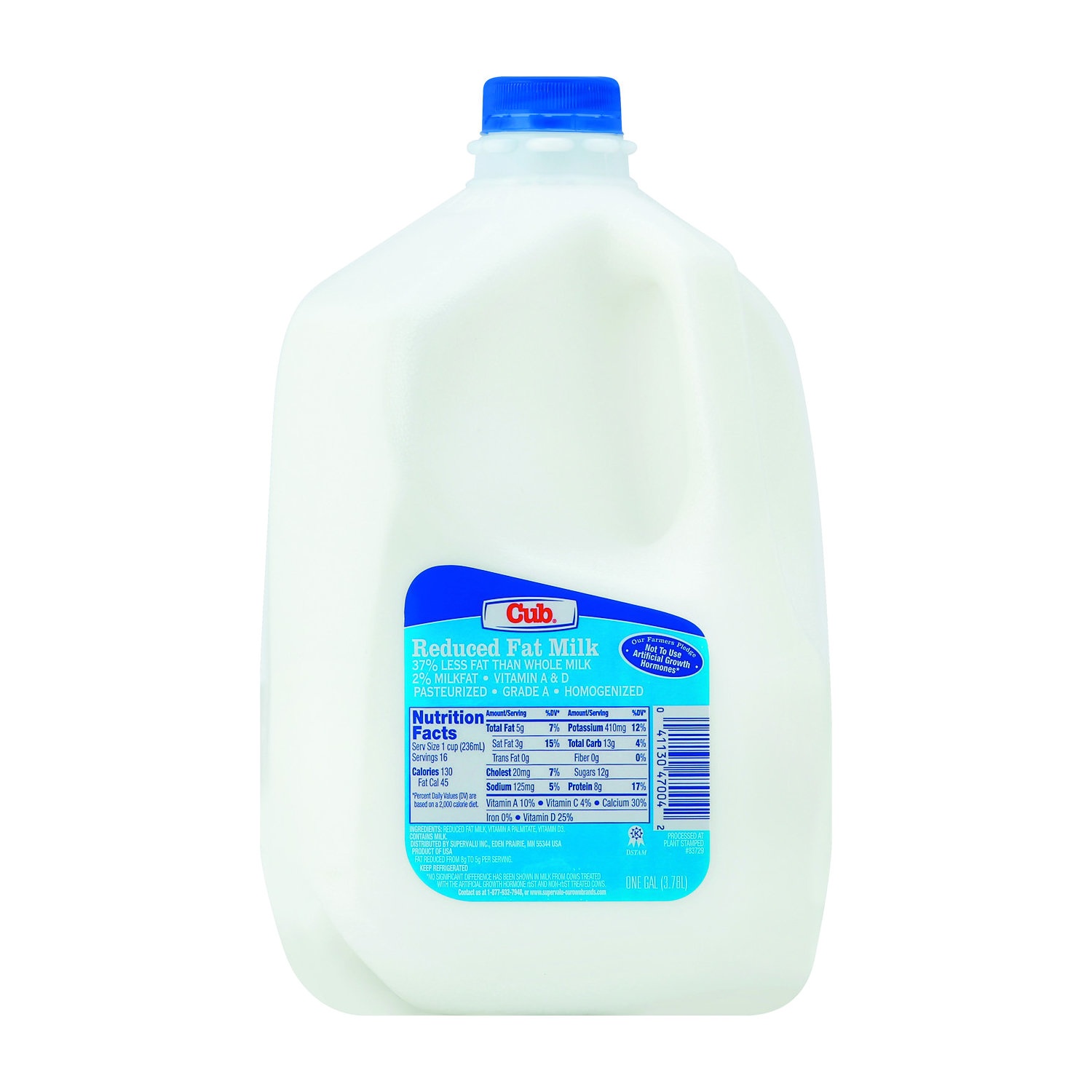 slide 1 of 1, Cub 2% Milk, 128 fl oz