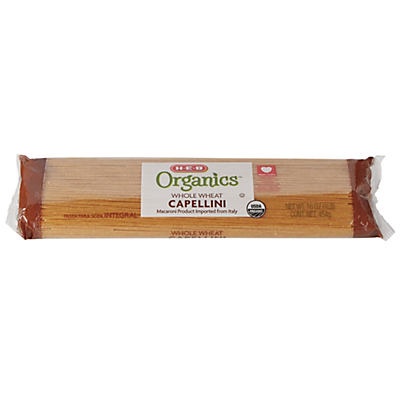 slide 1 of 1, H-E-B Organics Whole Wheat Capellini, 16 oz