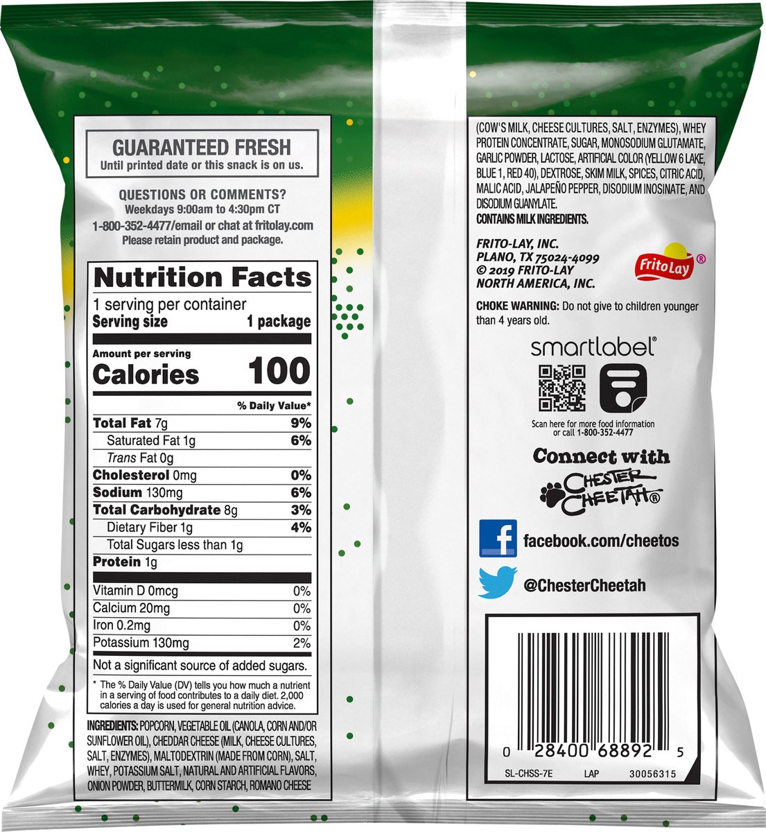 slide 5 of 7, Cheetos Cheddar Jalapeno Popcorn, 0.62 oz