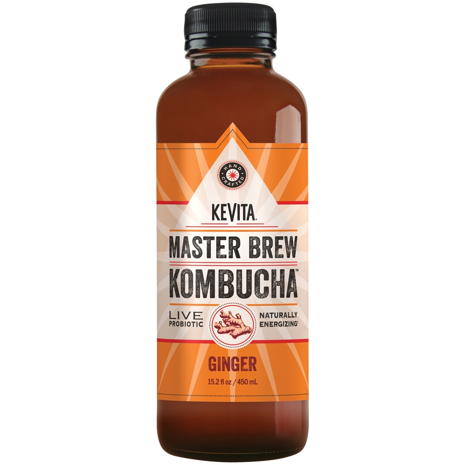 slide 1 of 1, KeVita Master Brew Kombucha, Ginger - 15.2 oz, 15.2 oz