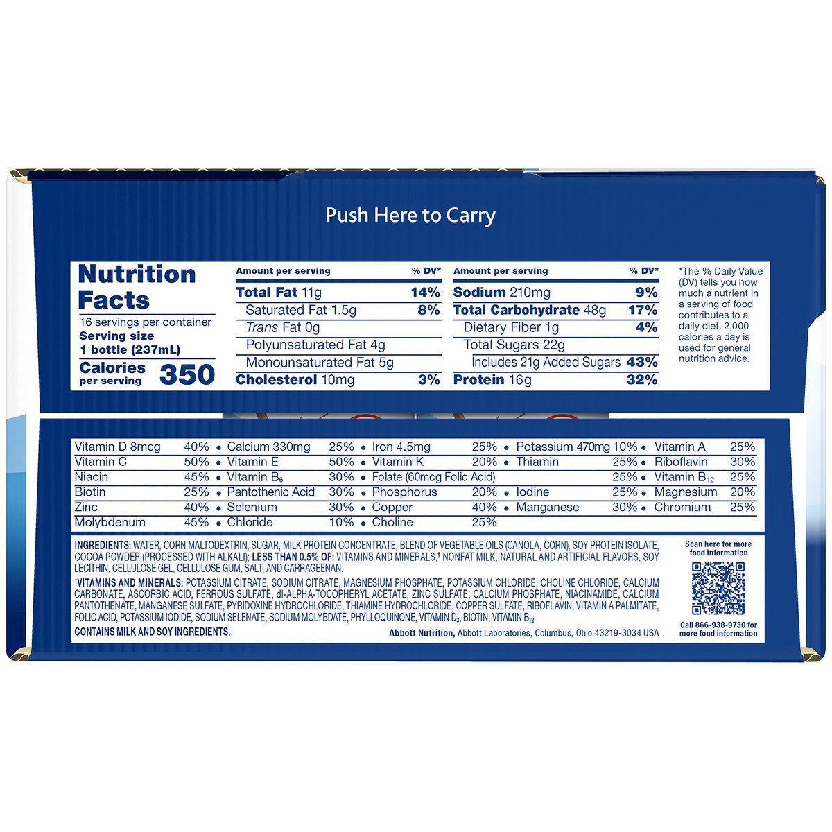 slide 8 of 9, Ensure Plus Nutrition Shake with 13 grams of high-quality protein, Meal Replacement Shakes, Milk Chocolate, 8 fl oz, 6 count, 48 fl oz