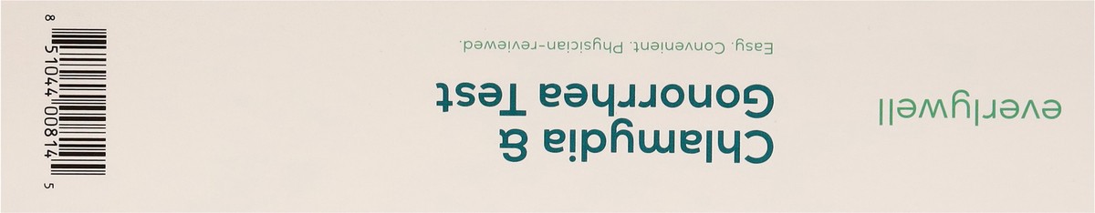 slide 8 of 12, Everywell Chlamydia & Gonorrhea Test 1 ea, 1 ct