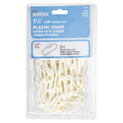 KingChain 1-1/2 in x 20 ft White Plastic Chain