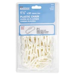 KingChain 1-1/2 in x 20 ft White Plastic Chain