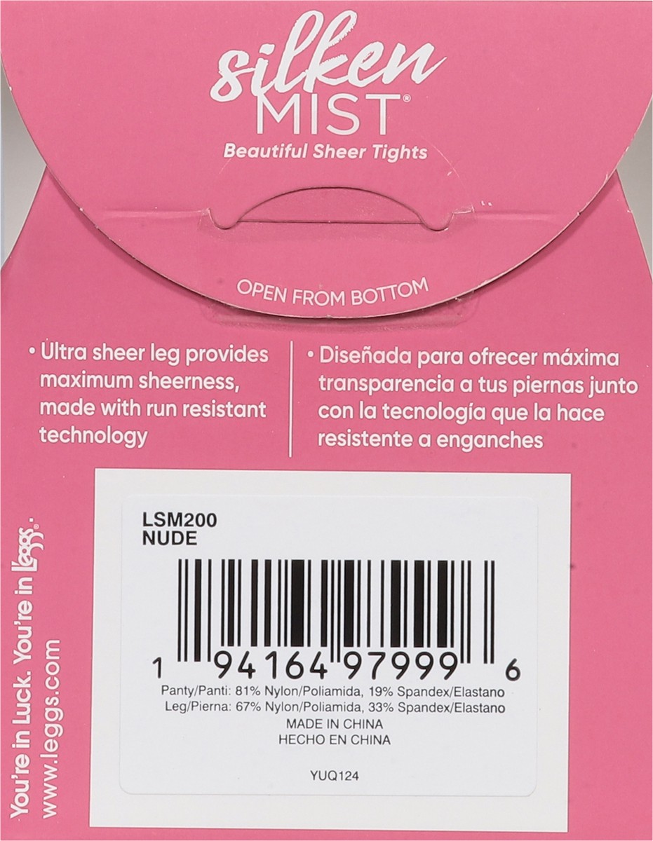 slide 3 of 13, L'eggs Silken Mist Nude Ultra Sheer Leg Beautiful Sheer Tights Q 1 ea, 1 ct