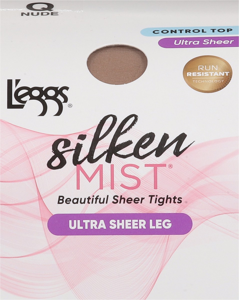 slide 12 of 13, L'eggs Silken Mist Nude Ultra Sheer Leg Beautiful Sheer Tights Q 1 ea, 1 ct