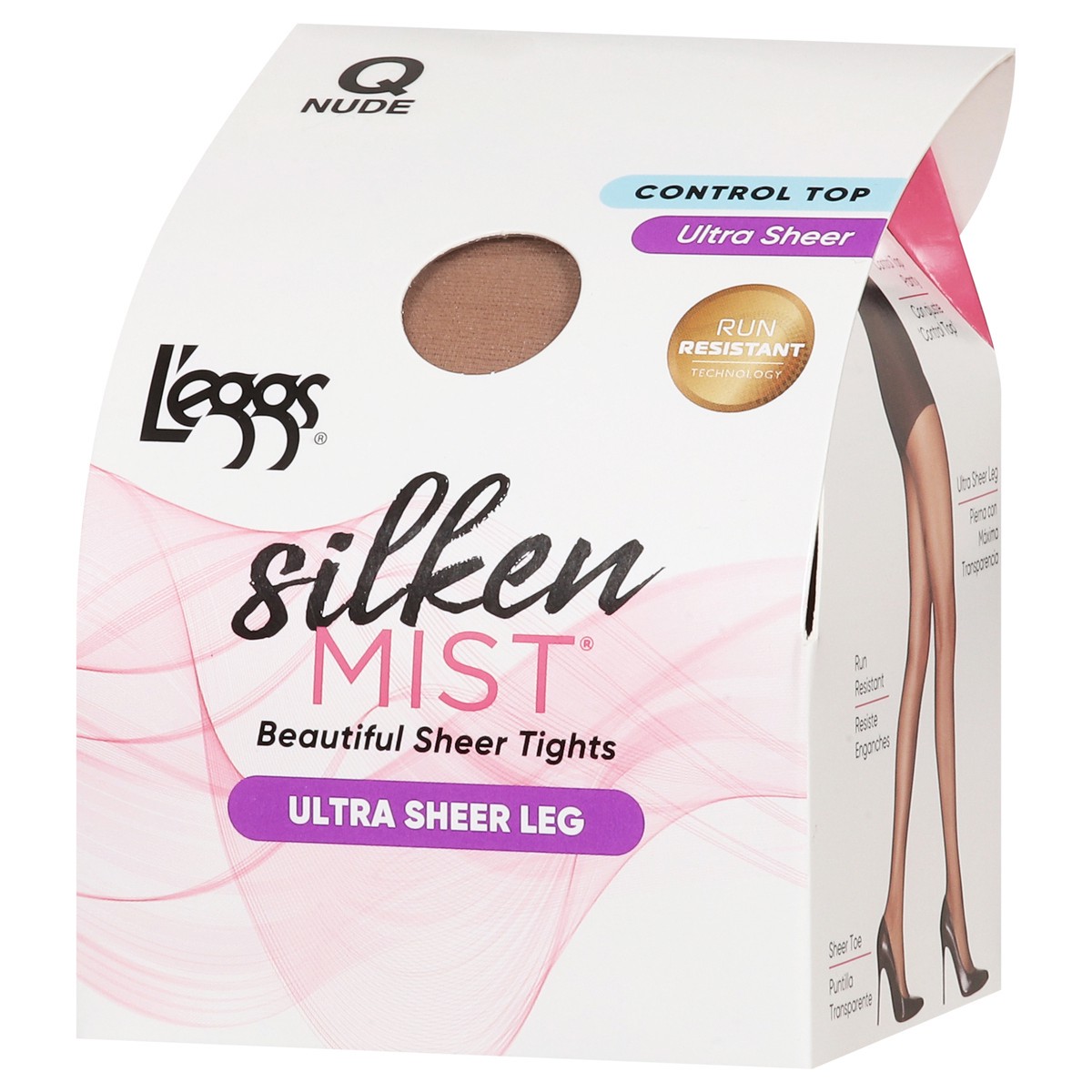 slide 10 of 13, L'eggs Silken Mist Nude Ultra Sheer Leg Beautiful Sheer Tights Q 1 ea, 1 ct