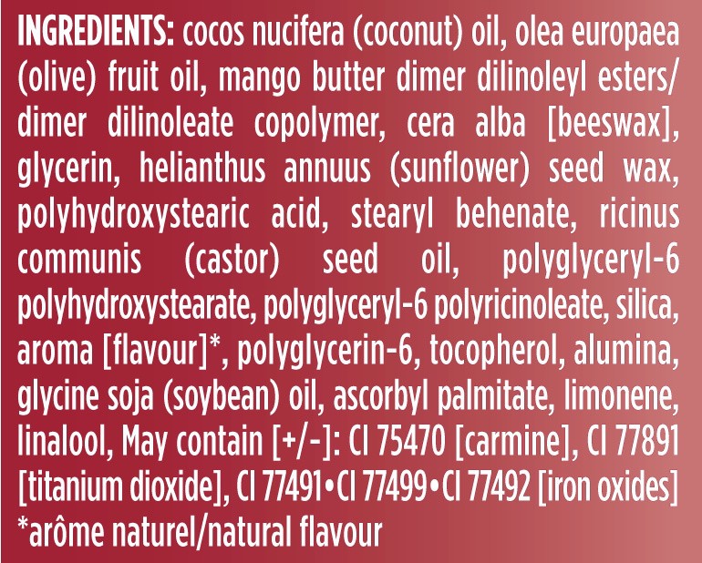 slide 3 of 5, Burt's Bees Burt''s Bees Gloss and Glow Glossy Balm, 100% Natural Origin, Eat, Drink and Be Cherry, 1 Tube, 1 ct