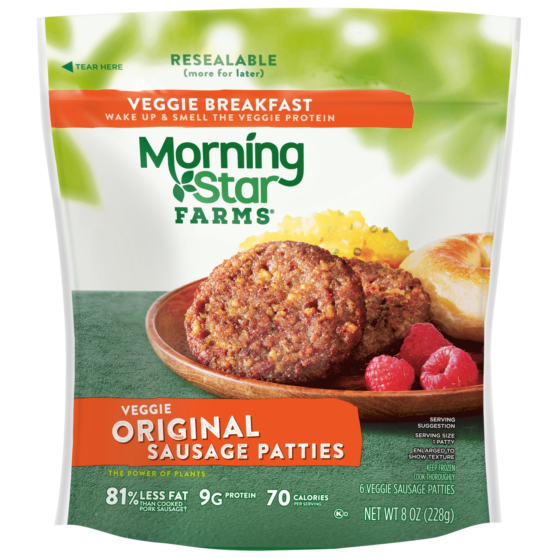 Plant based sausage patties information