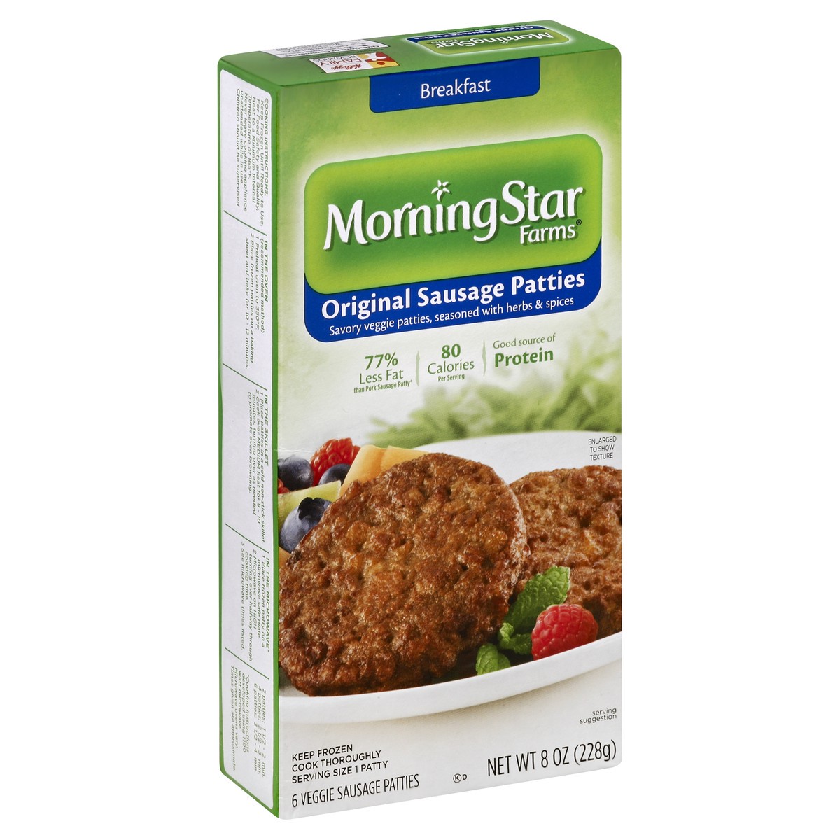 slide 5 of 7, MorningStar Farms Veggie Sausage Patties 6 ea, 8 oz