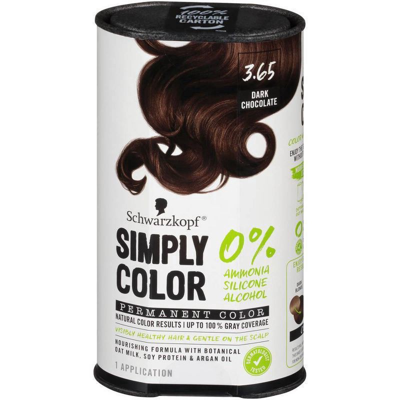 slide 3 of 5, Schwarzkopf Permanent Hair Color - 3.65 Dark Chocolate - 5.7 fl oz, 5.7 fl oz