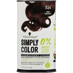 Schwarzkopf Permanent Hair Color - 3.65 Dark Chocolate - 5.7 fl oz