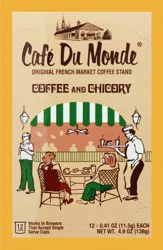 Café Du Monde Single Serve Cups Coffee and Chicory - 12 ct