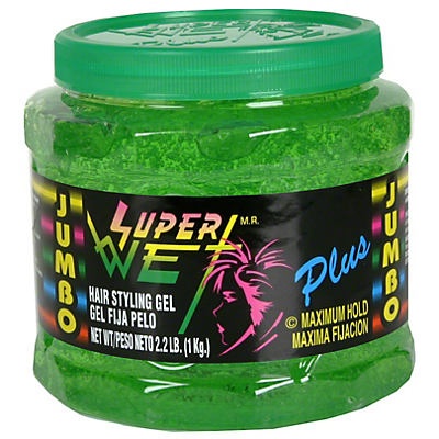 slide 1 of 1, Super Wet Jumbo Maximum Hold Hair Styling Gel Maximum Hold, 2.2 lb