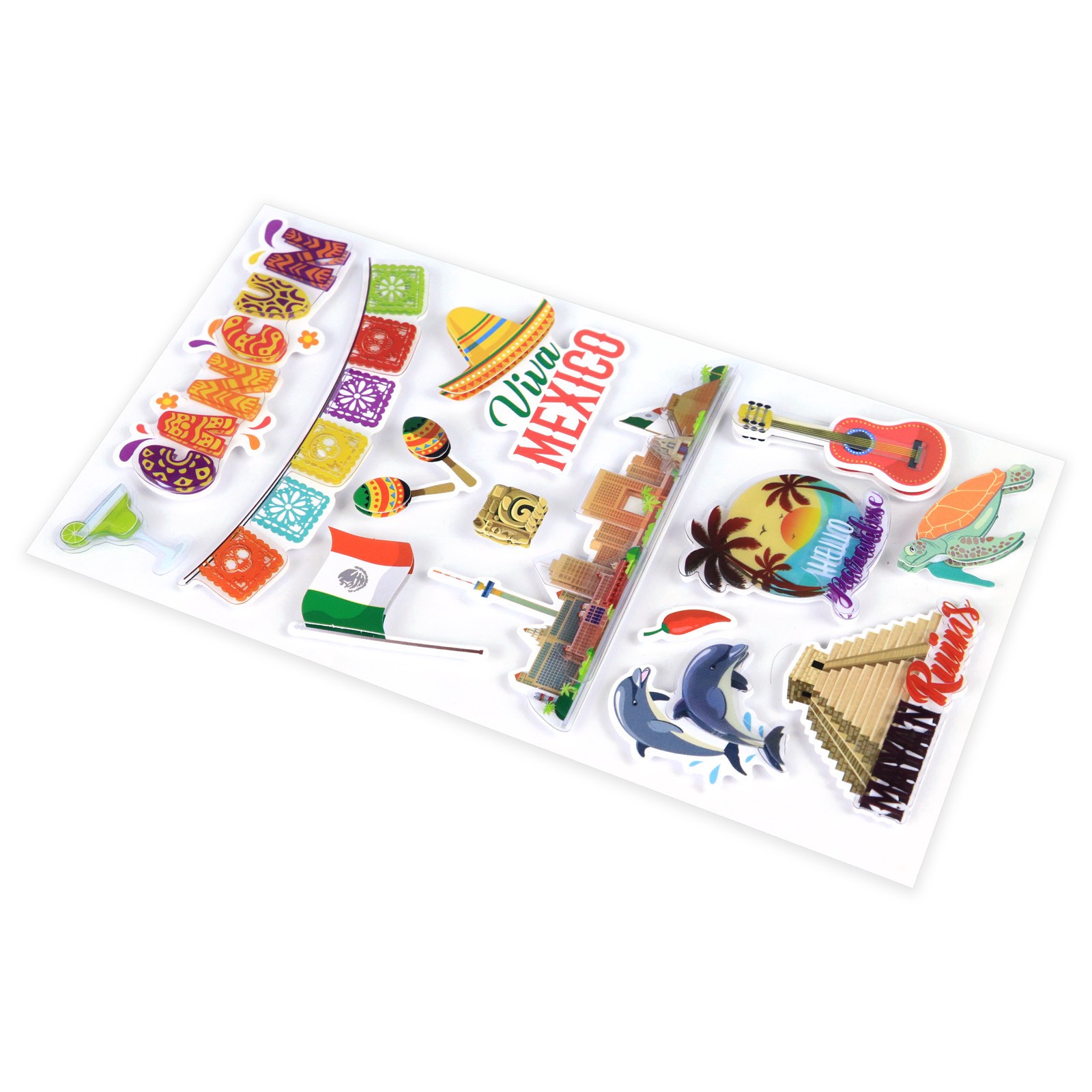 slide 2 of 4, Cancun Dimensional Stickers By Recollections, 3.875 in x 7 in