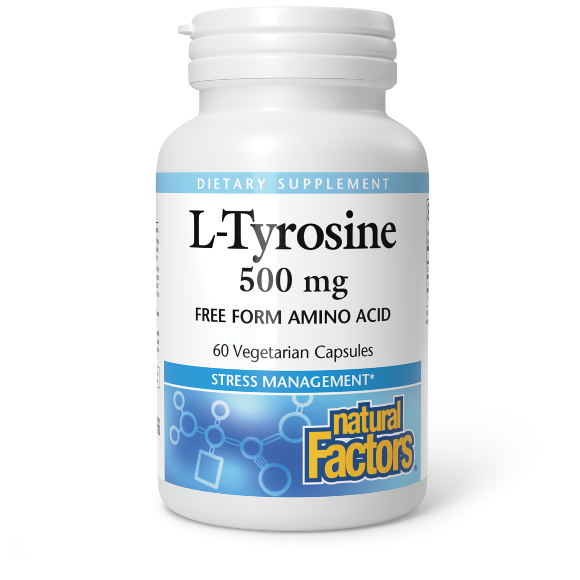 slide 1 of 2, Natural Factors L-tyrosine Dietary Supplement, 1 ct