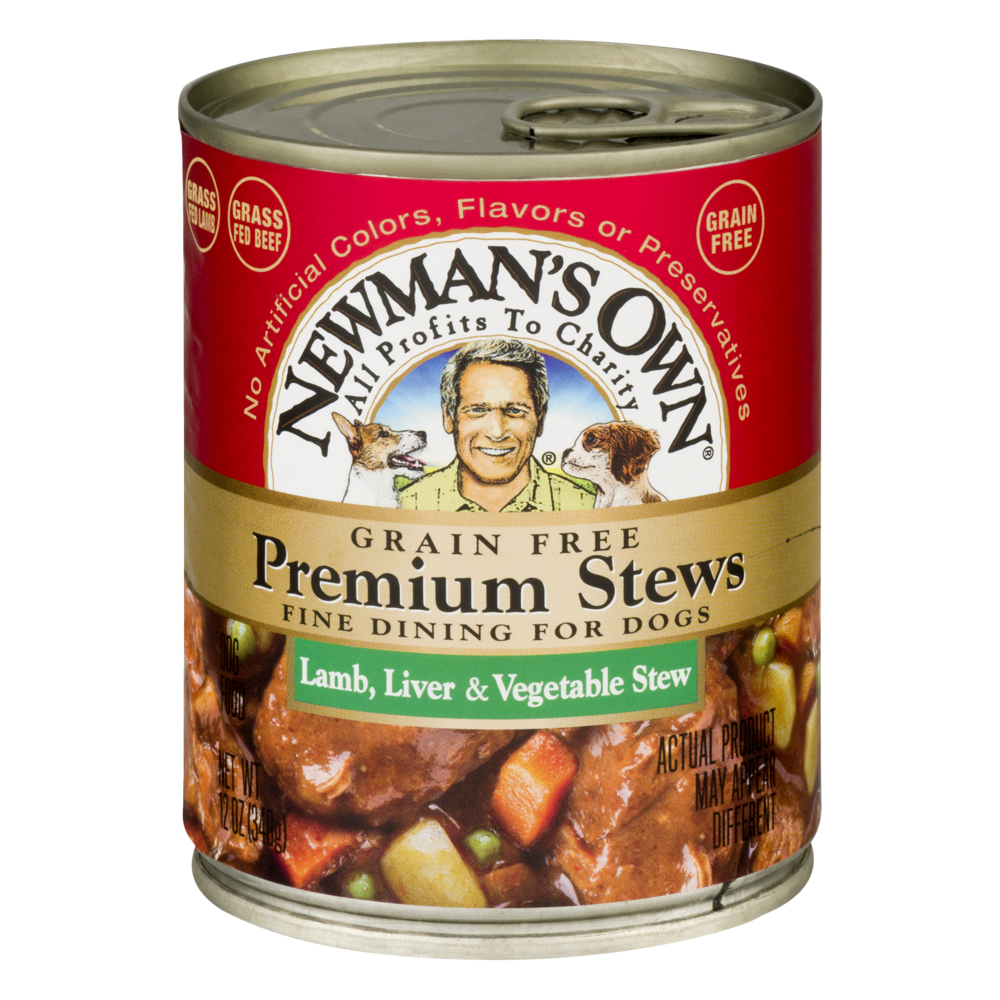 slide 1 of 1, Newman's Own Organics Lamb Liver & Vegetable Stew Dog Food, 12 oz