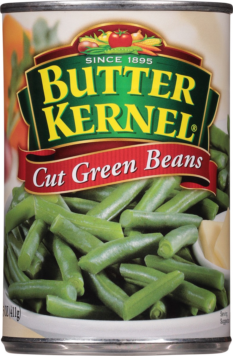 slide 6 of 9, Butter Kernel Cut Green Beans, 14.5 oz