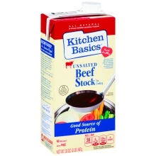 slide 1 of 1, Kitchen Basics Unsalted Beef Stock, 32 oz