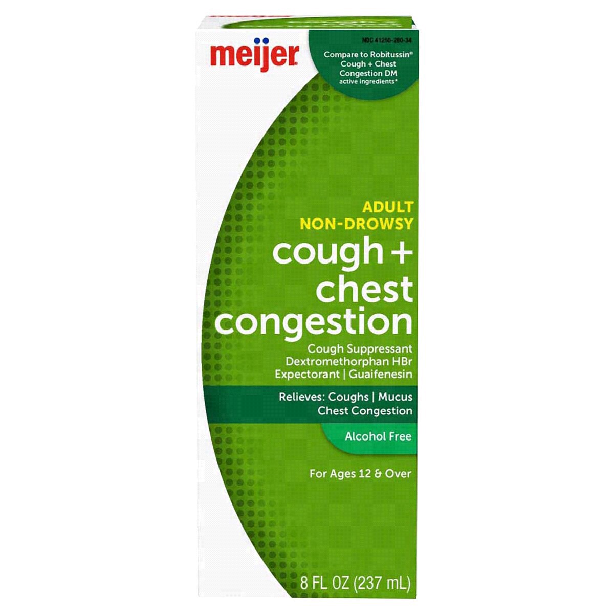 slide 1 of 29, Meijer Tussin Syrup DM, Cough Suppressant and Expectorant, 8 oz