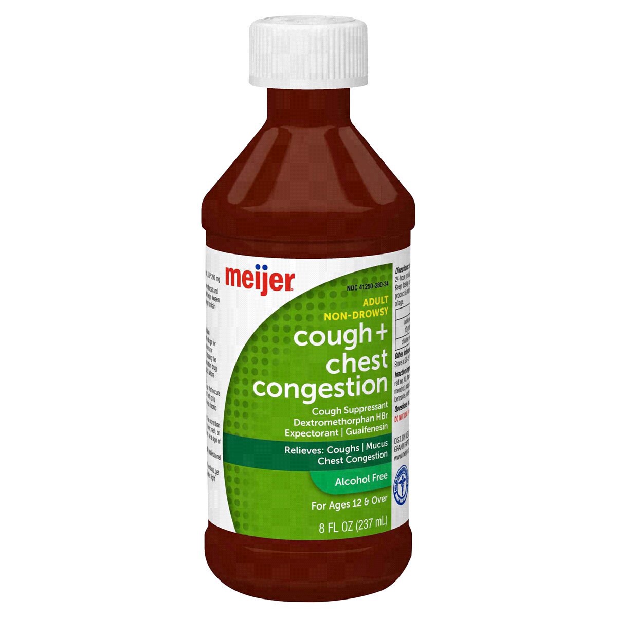 slide 9 of 29, Meijer Tussin Syrup DM, Cough Suppressant and Expectorant, 8 oz