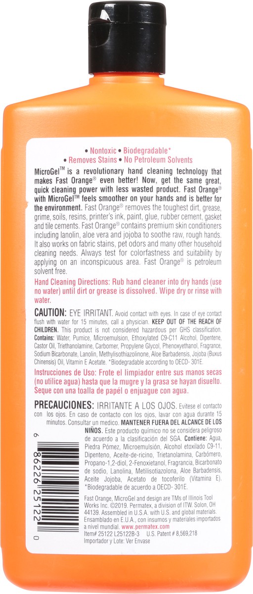 slide 6 of 12, Fast Orange Pumice Natural Orange Citrus Hand Cleaner 15 fl oz, 15 fl oz