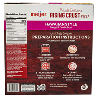slide 19 of 29, Meijer Rising Rust Hawaiian Style Pizza, 29.9 oz