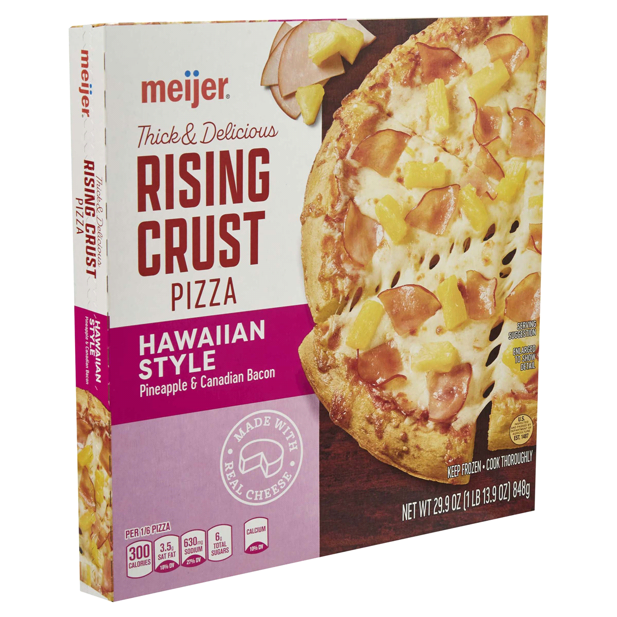 slide 5 of 29, Meijer Rising Rust Hawaiian Style Pizza, 29.9 oz