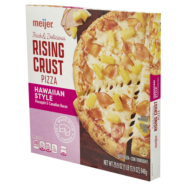 slide 8 of 29, Meijer Rising Rust Hawaiian Style Pizza, 29.9 oz