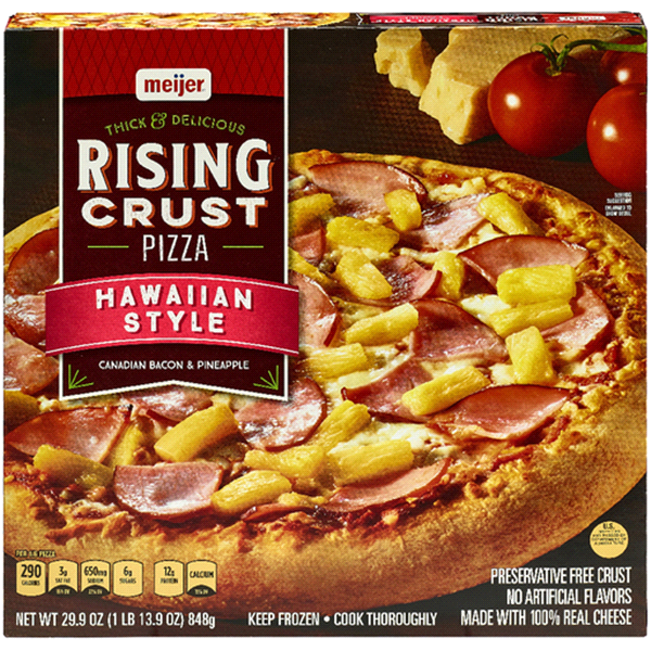 slide 1 of 1, Meijer Thick & Delicious Rising Crust Pizza, Hawaiian Style, 29.9 oz