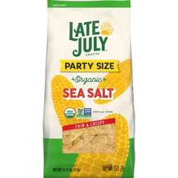 Late July Snacks Late July Sea Salt Organic Tortilla Chips, 14.75 Oz Bag
