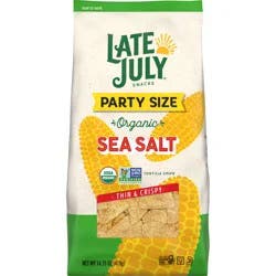 Late July Snacks Late July Sea Salt Organic Tortilla Chips, 14.75 Oz Bag