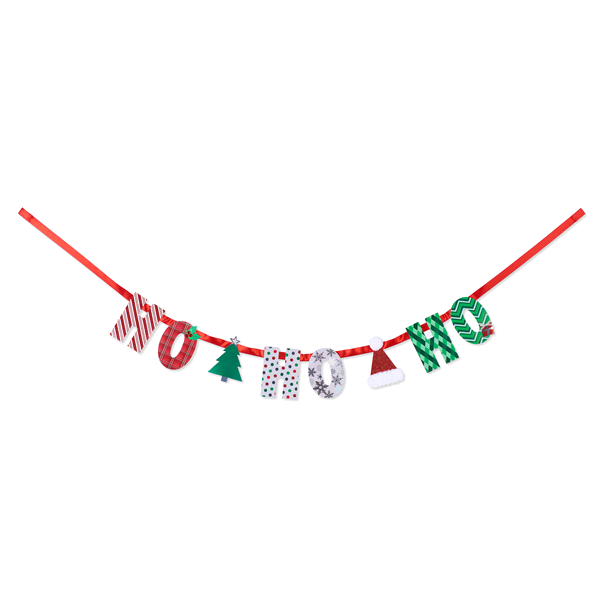 slide 1 of 3, Papyrus Ho Ho Ho Decorative Banner, 1 ct