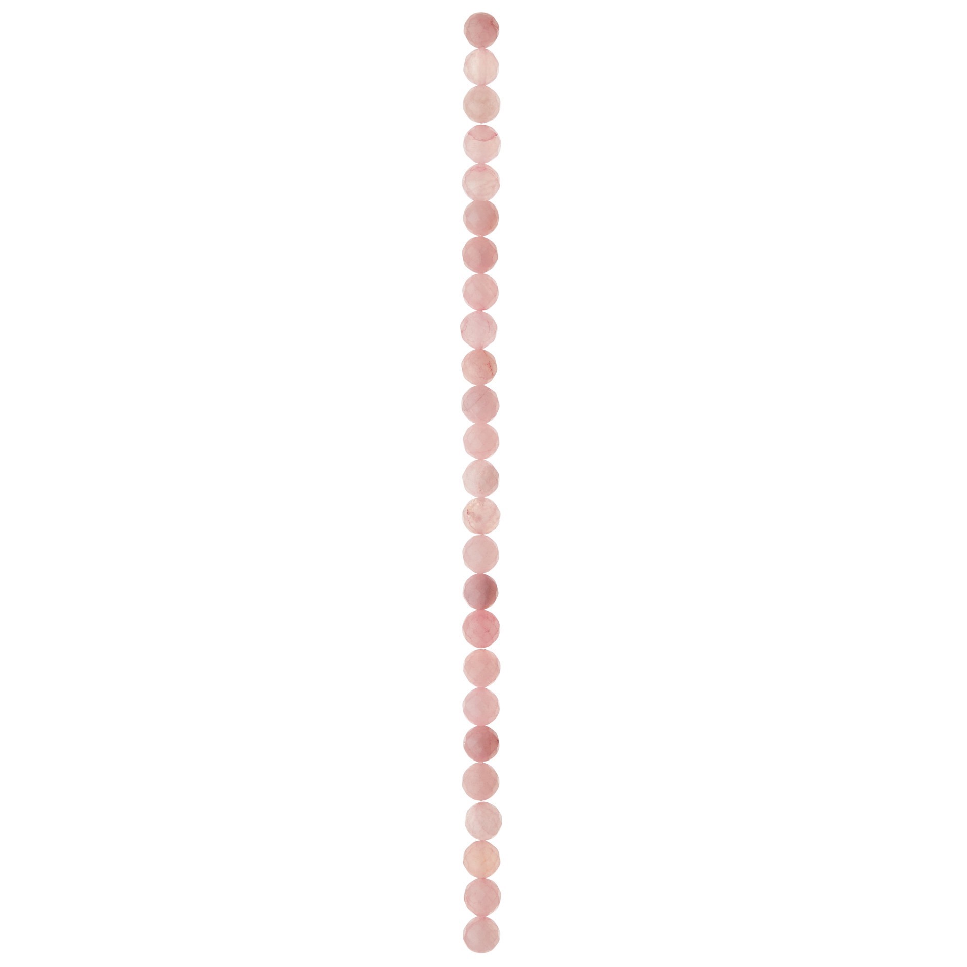 slide 3 of 3, Faceted Rose Quartz Round Beads, 10mm By Bead Landing, 10mm