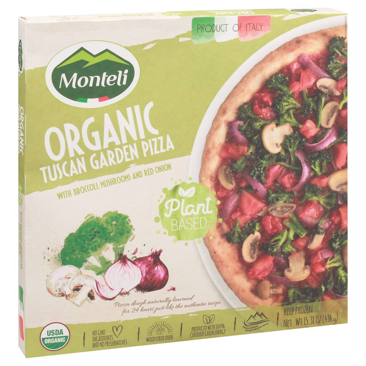 slide 10 of 10, Monteli Organic Tuscan Garden Pizza 15.31 oz, 15.31 oz