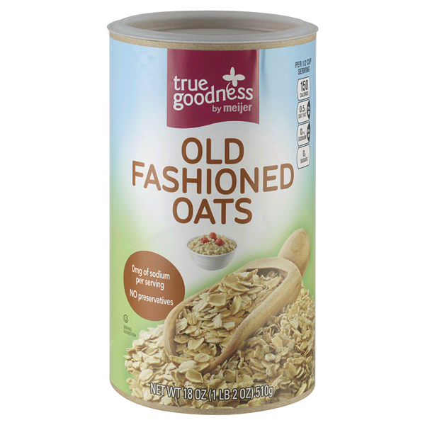 slide 1 of 3, True Goodness Old Fashioned Oats, 18 oz