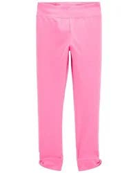 Oshkosh Kid High-Rise Twisted-Hem Pants - Pink Pink 10