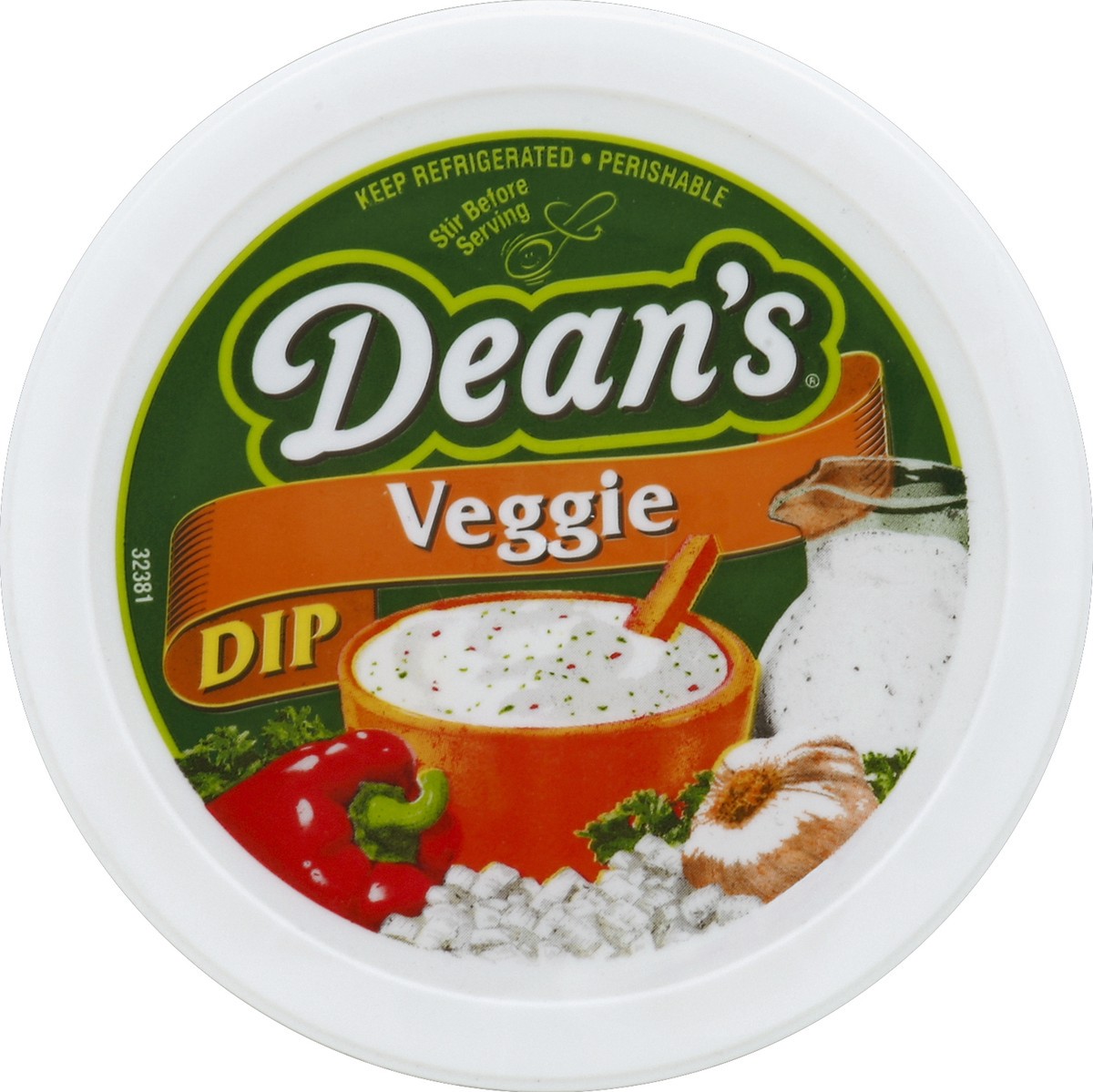 slide 3 of 4, Dean's Veggie Dip 16 oz Tub, 16 oz