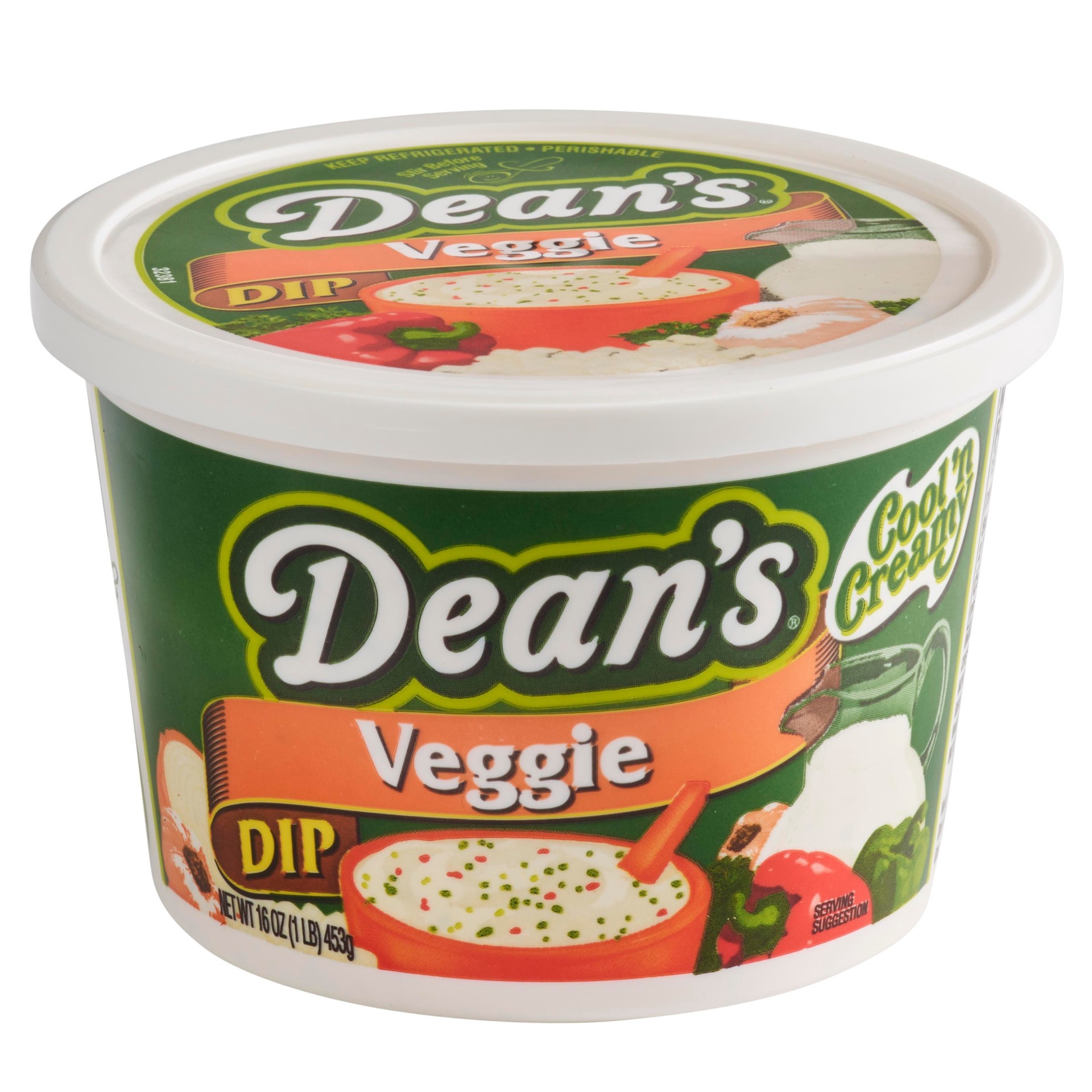 slide 1 of 4, Dean's Veggie Dip 16 oz Tub, 16 oz