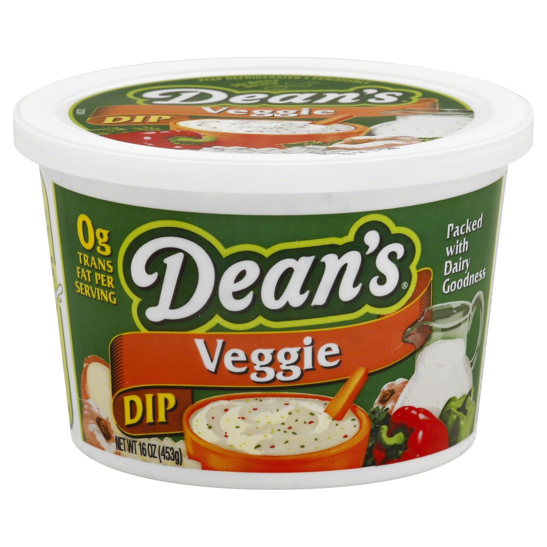 slide 1 of 1, Dean's Veggie Dip, 16 oz