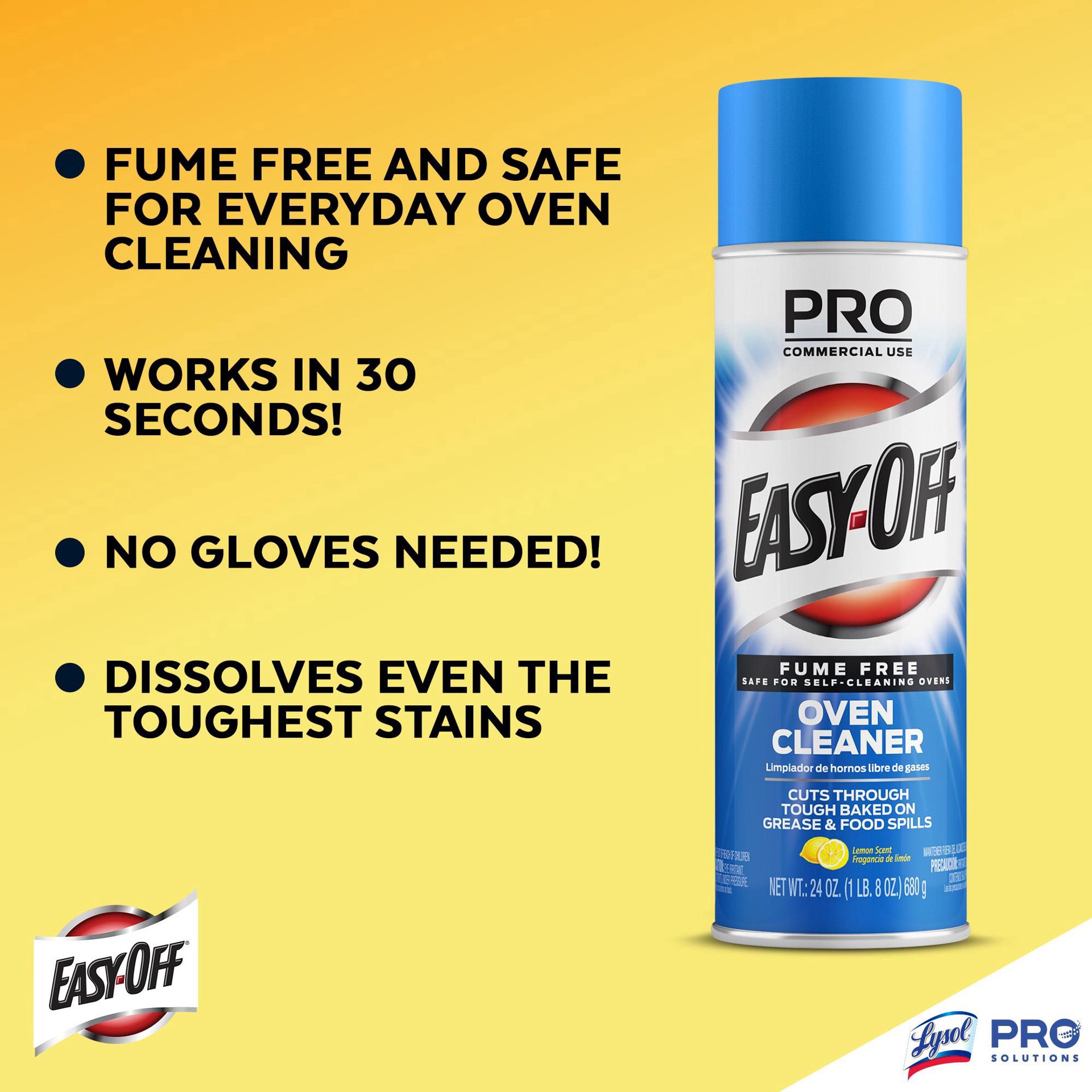 slide 2 of 6, EASY-OFF Oven Cleaner 24 oz, 24 oz