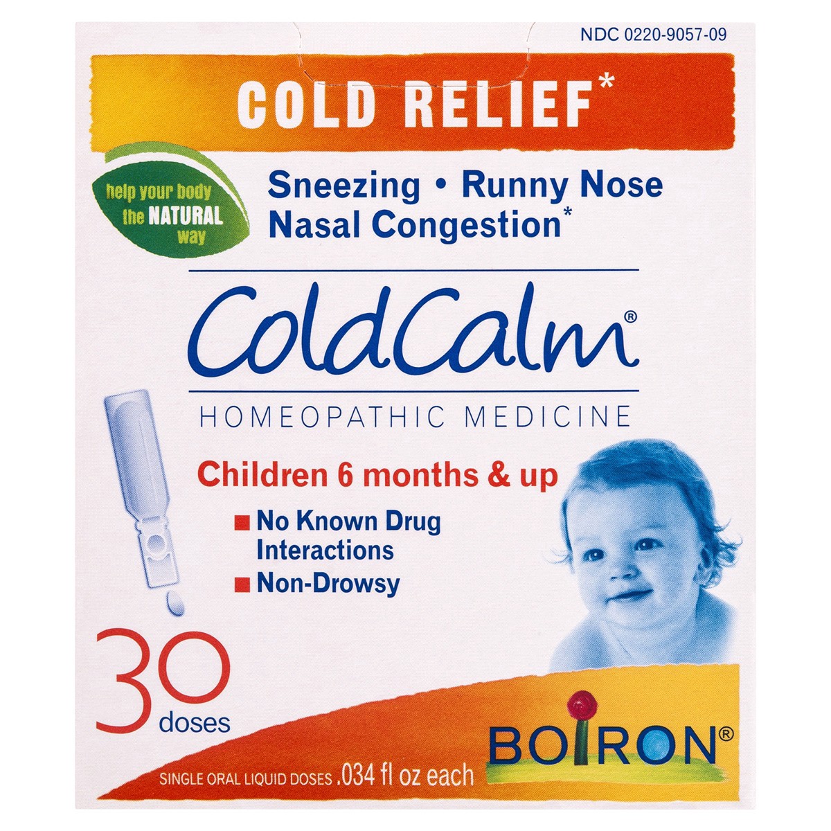 slide 1 of 13, Boiron Coldcalm Baby Cold Relief Liquid Doses, 30 ct