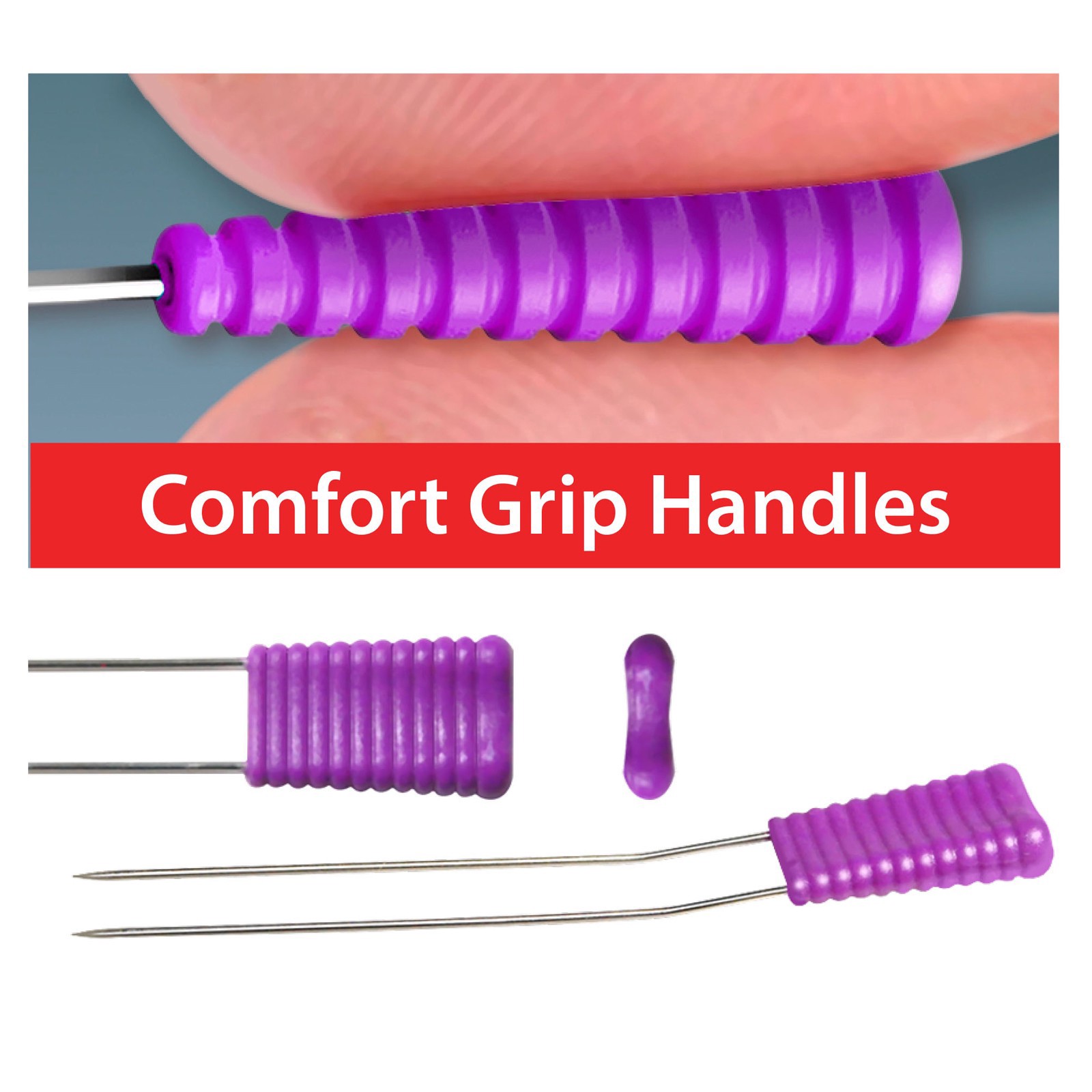 slide 2 of 6, Taylor Seville Originals Comfortable Grip Magic Fork Pins, 1 ct