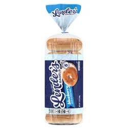 Lender's Original Blueberry Bagels, 6 count, Pre-sliced Frozen Bagels, 12 oz Bag