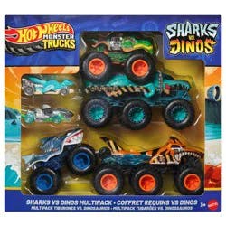 Hot Wheels Monster Trucks Sharks vs Dinos Multipack