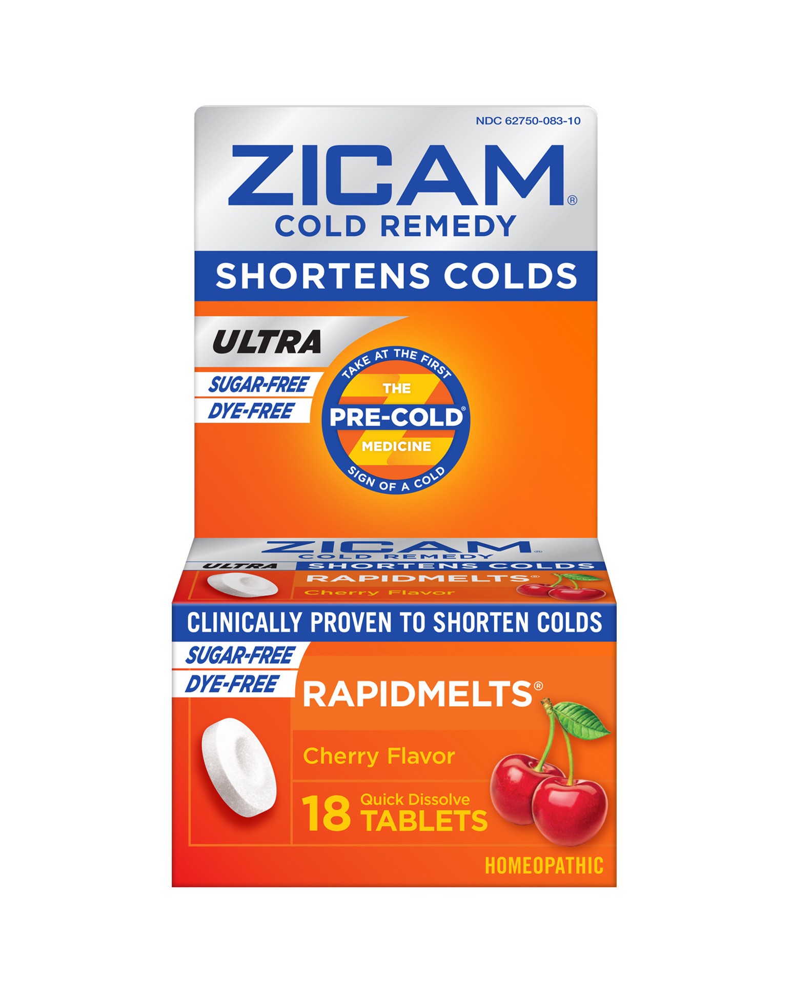 slide 1 of 1, Zicam Zinc Cold Remedy ULTRA RapidMelts Quick-Dissolve Tablets Cherry Flavor 18ct, 18 ct